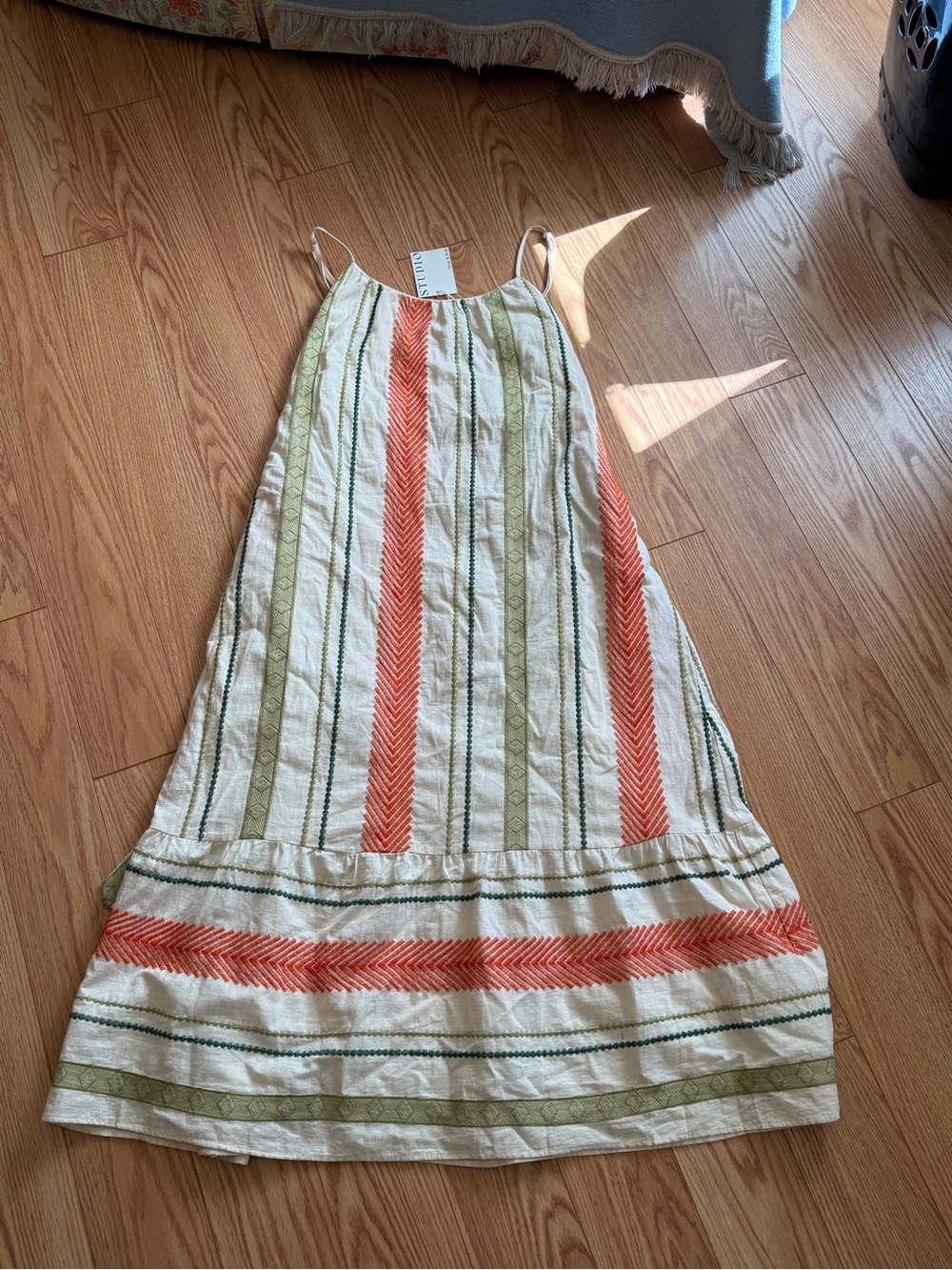 NWT Strut & Bolt Sienna Maxi Dress Small Embroidered Cotton Boho